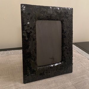 Black Sequin Picture Frame for 4” x 6” Photos